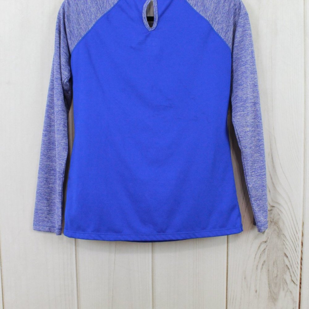 New Balance NBDry Blue Long Sleeve Crewneck Lightweight Activewear Shirt Size S - Picture 6 of 10